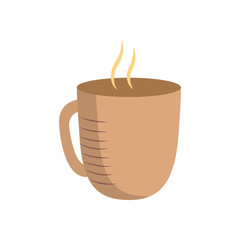 Isolated coffee mug flat style icon vector design