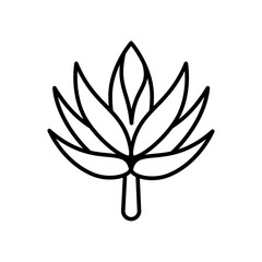 lotus flower icon design, flat style icon collection