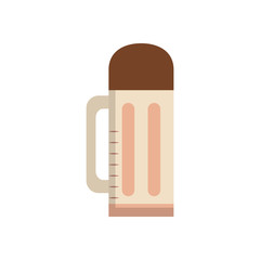 Isolated coffee bottle flat style icon vector design