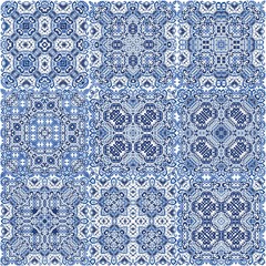 Traditional ornate portuguese azulejos.