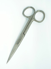 Surgical chrome steel scissors In White