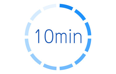 所要時間の目安アイコンのベクターイラスト