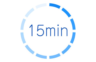 所要時間の目安アイコンのベクターイラスト