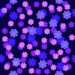Feminine Dark Purple Trees Pattern