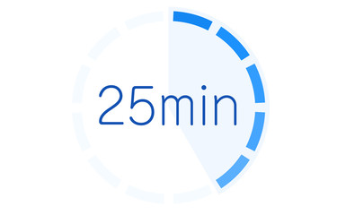 所要時間の目安アイコンのベクターイラスト