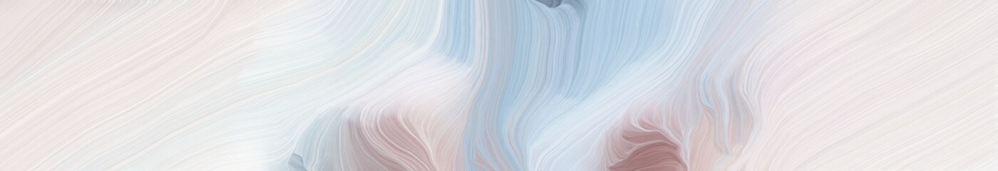 wide colored background banner with lavender, pastel blue and rosy brown color. modern soft curvy waves background design