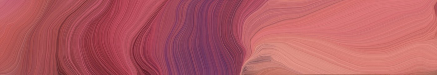 creative banner with moderate red, indian red and old mauve color. modern soft swirl waves background illustration