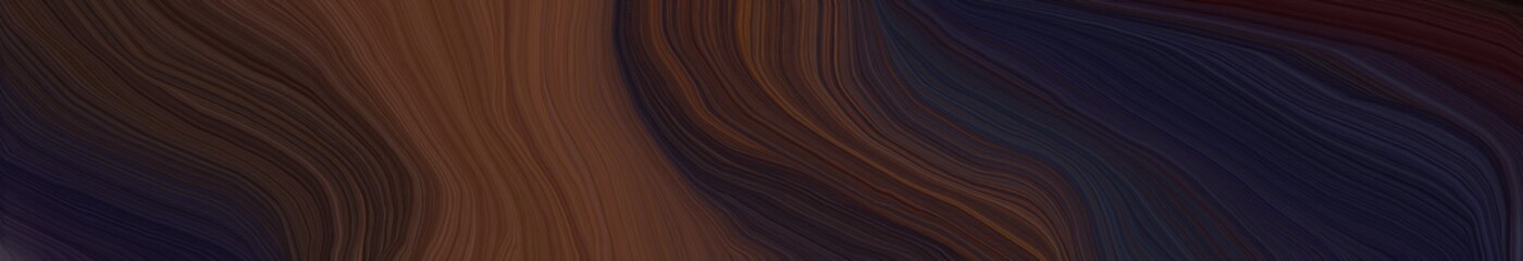 landscape banner with waves. modern soft curvy waves background design with very dark pink, old mauve and very dark blue color