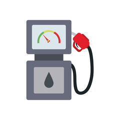 petrol pump icon, flat style