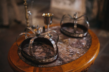  Details in the church. Church wedding