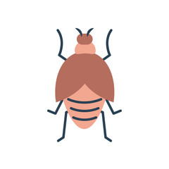 may fly icon, flat style