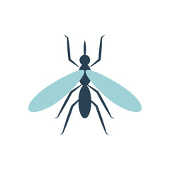 mosquito icon, flat style