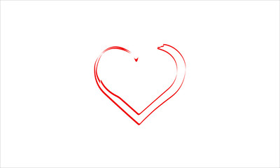 Heart vector colred design icons logo style emotion life