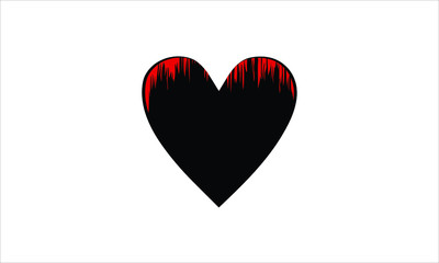 Heart vector colred design icons logo style emotion life