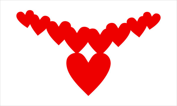 Heart vector colred design icons logo style emotion life