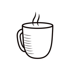 Isolated coffee mug line style icon vector design