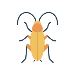 grasshoper icon, flat style