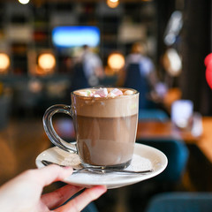food cafe restaurant lunch dinner business salad pasta apples cocoa hot chocolate marshmallows