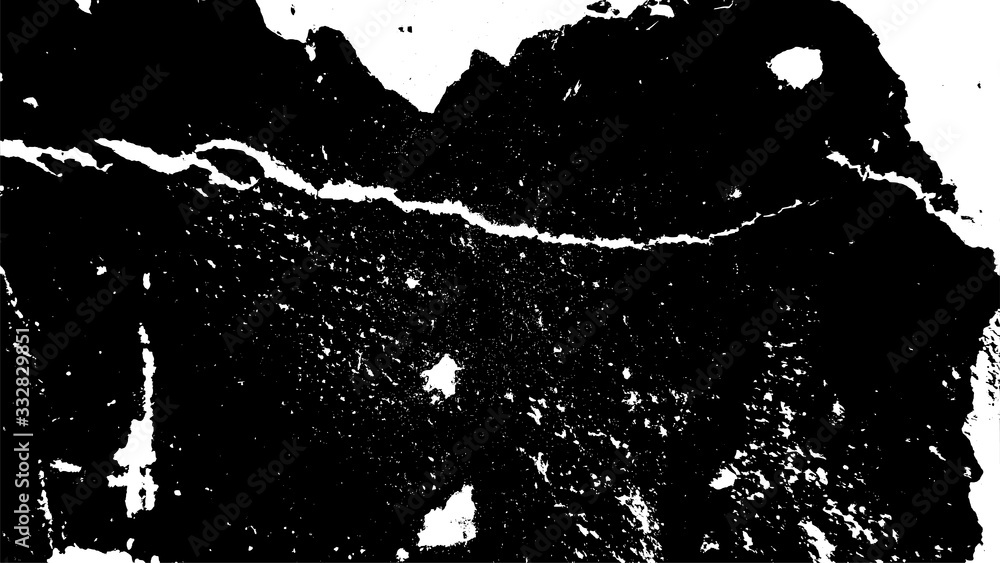Poster grunge vector texture. black and white urban pattern. wall surface background. distressed dirty over
