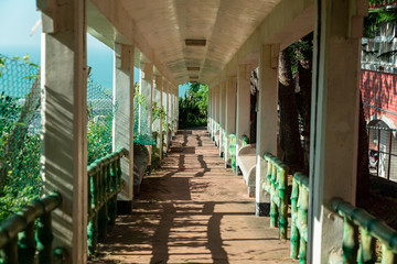 narrow street in old town