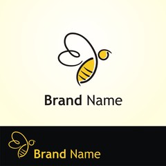 Abstract Bee Logo