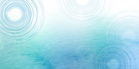 渦巻　暑中見舞い　海　背景