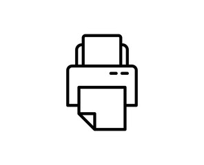 Printer line icon