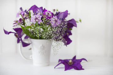 Romantic Flower Bouquet In Cup
