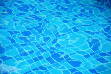 Fototapeta na wymiar Clear water In the Blue pool background
