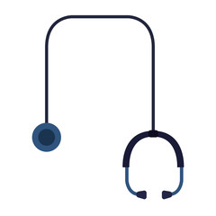 stethoscope cardio device isolated icon vector illustration design