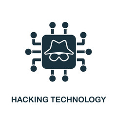 Hacking Technology icon from banned internet collection. Simple line Hacking Technology icon for templates, web design and infographics