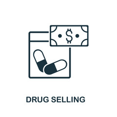 Black Market icon from banned internet collection. Simple line Black Market icon for templates, web design and infographics