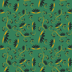 Abstract seamless colourful pattern exotic shapes backgrounds