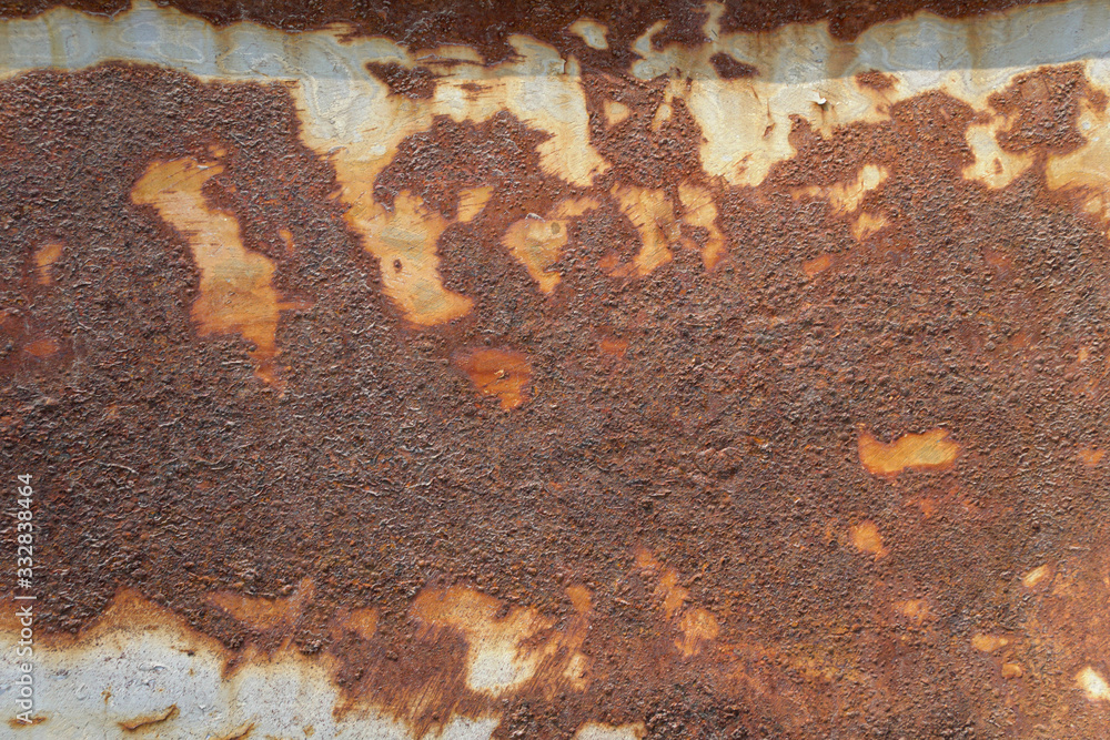 Poster the car rust surface background and texture