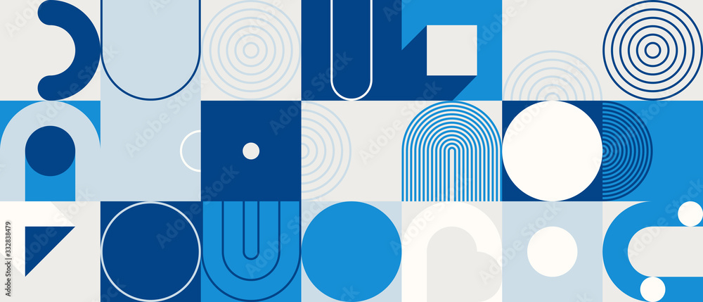 Poster horizontal abstract vector pattern design