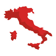 map of italy isolated icon vector illustration design