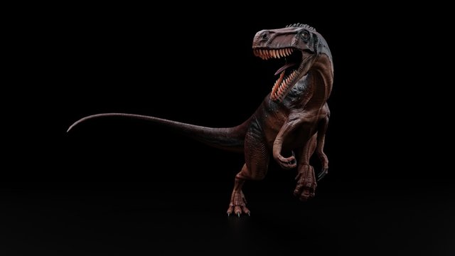 torvosaurus cgi render black isolated background 4k