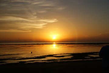 Rimmed Sun, Bali, Indonesia