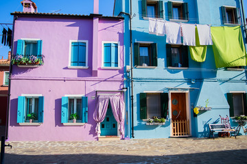 Fototapeta na wymiar Colorful fishing houses.