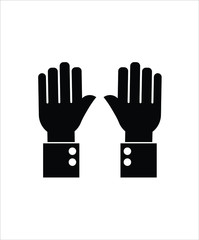 Obraz premium hand flat icon,vector best flat hand icon.