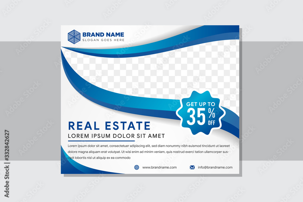 Aufkleber vector background banner horizontal business template. modern geometric abstract layout for website 