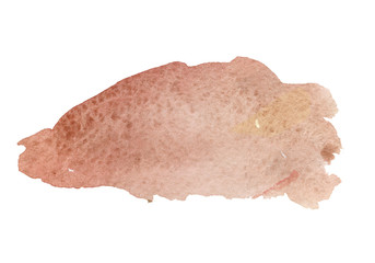 Abstract watercolor stain dark red background. Texture brown hill, hillock. Strocke color Africa design for card, poster, banner, logo.