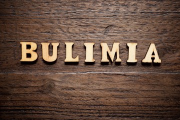 Bulimia concept view