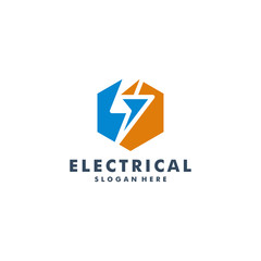 Lightning Logo Template Electrical vector icon illustration design