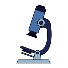 microscope device of laboratory isolated icon vector illustration design