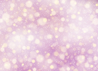 Beautiful abstract defocused background. Pastel purple gentle backdrop blur bokeh. Dreamy blurred backdrop for design business template. Background blurry and soft lights effect, blinking sparks