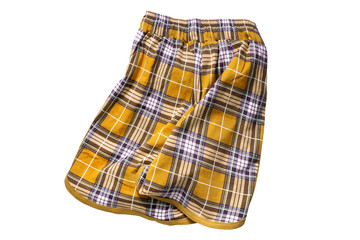 Tartan skirt isolated