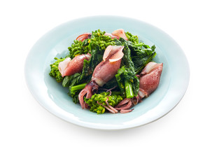 菜の花とホタルイカの辛子和え