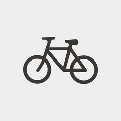 cycling bicycle icon vector illustration and symbol for website and graphic design