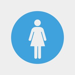 female gender icon vector illustration and symbol for website and graphic design